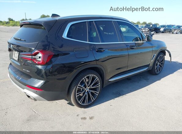 5UX43DP09R9U82531 2024 BMW X3 Black Հետևի աջ