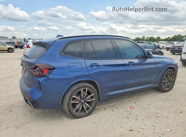 5UX43DP0XN9K51941 2022 BMW X3 Blue Задня права чверть