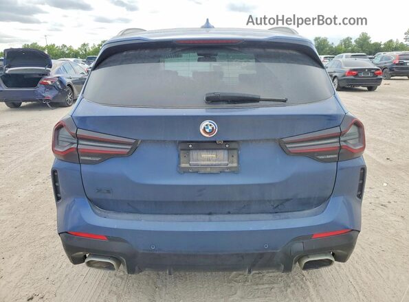 5UX43DP0XN9K51941 2022 BMW X3 Blue Вид ззаду