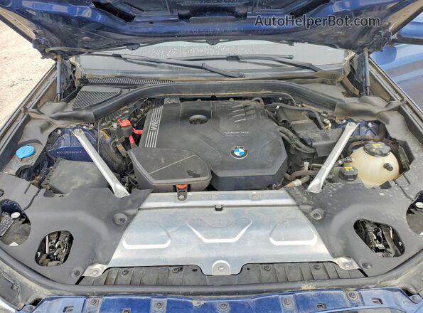5UX43DP0XN9K51941 2022 BMW X3 Blue Вид підкапотного простору