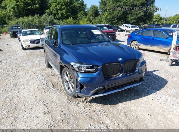 5UX43DP0XN9N06037 2022 BMW X3 Синий Вид спереди