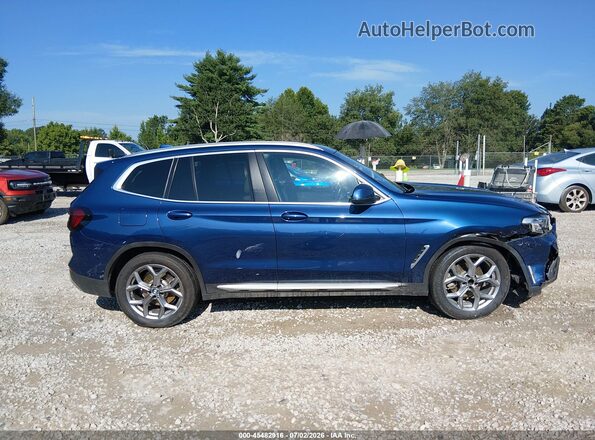 5UX43DP0XN9N06037 2022 BMW X3 Синий Вид задней части салона