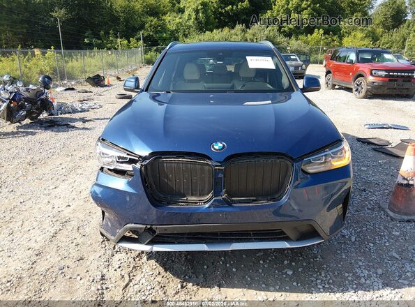 5UX43DP0XN9N06037 2022 BMW X3 Синий Вид щитка приборов