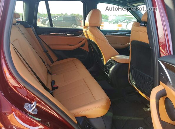 5UX43DP0XN9N15272 2022 BMW X3 Красный Вид задних сидений
