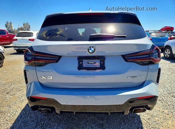 5UX43DP0XP9S93187 2023 BMW X3 Gray Vista trasera