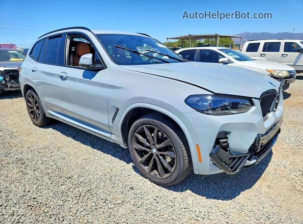 5UX43DP0XP9S93187 2023 BMW X3 Gray Delantero derecho
