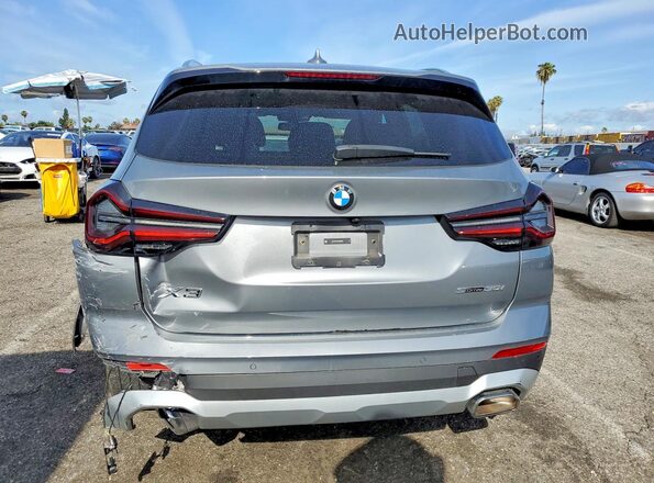 5UX43DP0XR9V86252 2024 BMW X3 Gray უკანა ხედი