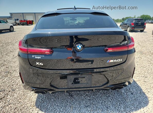 5UX43DT01R9U35760 2024 BMW X4 Black უკანა ხედი