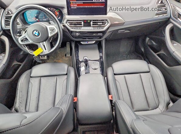 5UX43DT06P9R73660 2023 BMW X4 Gray წინა პანელის ხედი