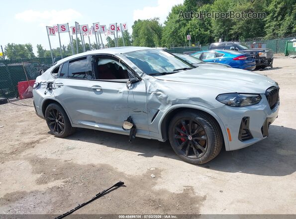 5UX43DT07P9P89232 2023 BMW X4 Серый Вид спереди