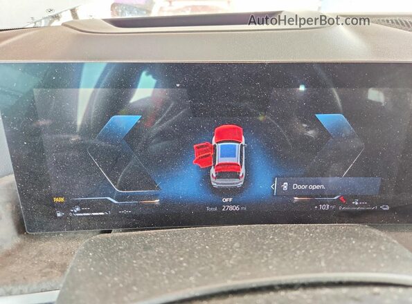 5UX43EU00R9S29494 2024 BMW X5 Gray Вид щитка приладів