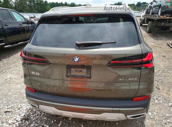 5UX43EU03R9U76802 2024 BMW X5 Green Вид ззаду