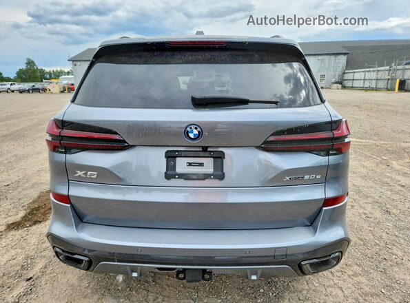 5UX43EU04R9U19122 2024 BMW X5 Gray Rear view