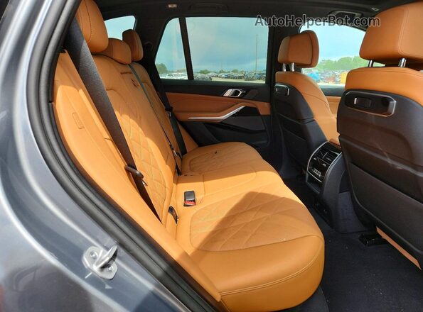 5UX43EU04R9U19122 2024 BMW X5 Gray Rear interior view