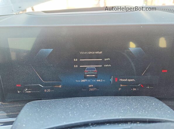 5UX43EU07S9W71467 2025 BMW X5 Teal ხელსაწყოთა პანელის ხედი