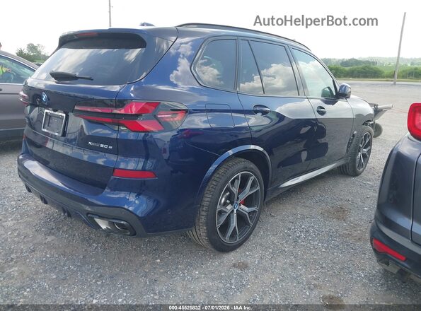 5UX43EU09S9W80431 2025 BMW X5 Blue Tył prawy