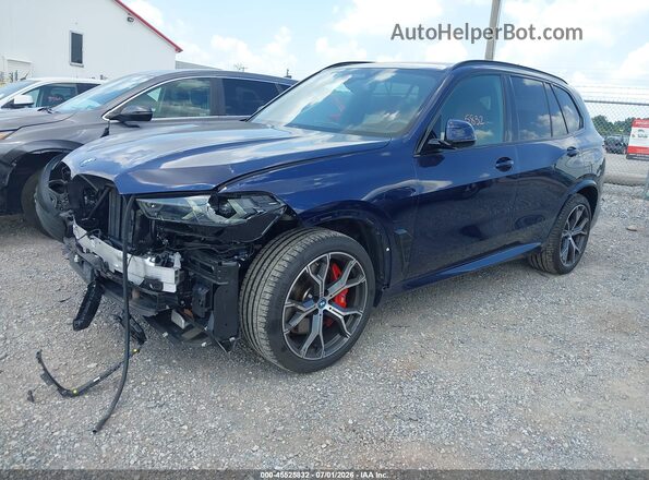 5UX43EU09S9W80431 2025 BMW X5 Blue Przód lewy