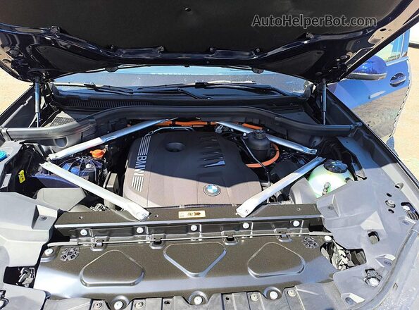 5UX43EU0XT9407726 2026 BMW X5 Blue VIN կոդի պիտակի տեսք