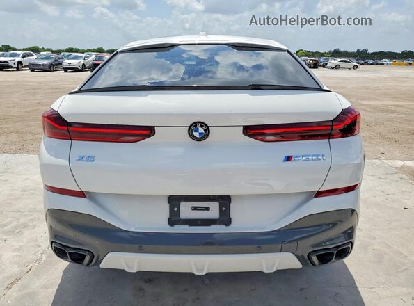 5UX43EX06T9407220 2026 BMW X6 White Widok z tyłu