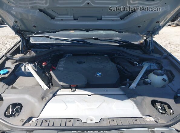 5UX53DP00N9K09413 2022 BMW X3 Gray Widok z tyłu