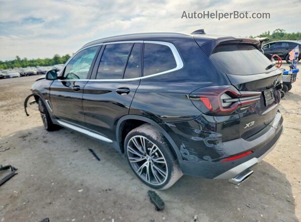 5UX53DP00N9K58319 2022 BMW X3 Black Tył lewy
