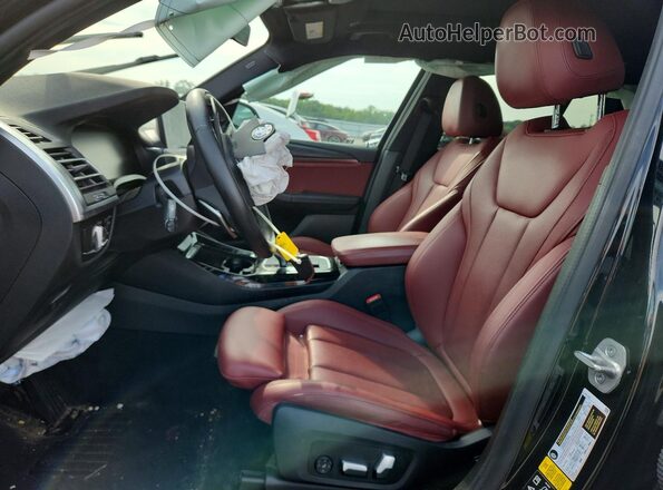 5UX53DP00N9K58319 2022 BMW X3 Black Widok wnętrza z przodu