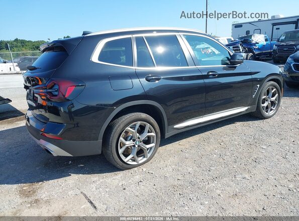 5UX53DP00N9L95051 2022 BMW X3 Black Rear right