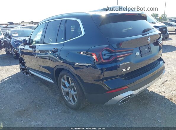 5UX53DP00N9L95051 2022 BMW X3 Black Rear left