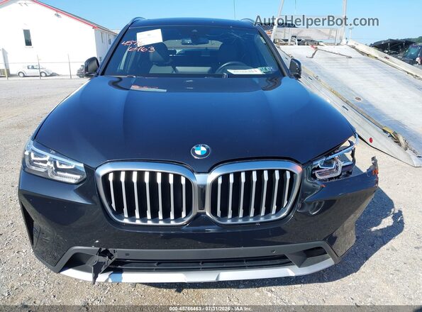 5UX53DP00N9L95051 2022 BMW X3 Black Instrument cluster view
