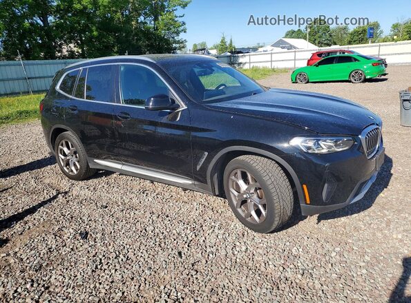 5UX53DP00P9R38739 2023 BMW X3 Black Front right