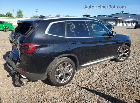 5UX53DP00P9R38739 2023 BMW X3 Black Rear right