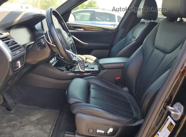 5UX53DP00P9R38739 2023 BMW X3 Black Front interior view