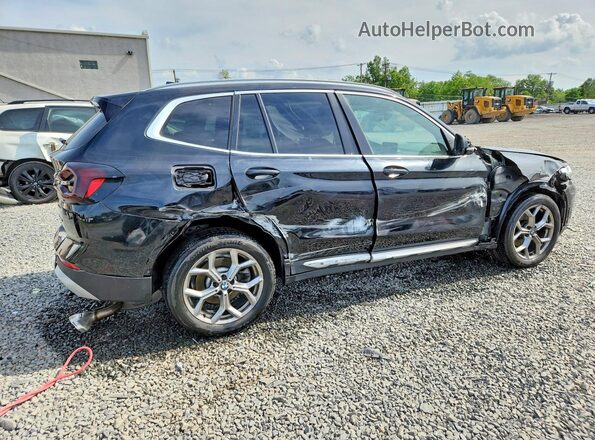 5UX53DP00R9U69414 2024 BMW X3 Black Հետևի աջ