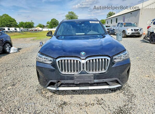 5UX53DP00R9U69414 2024 BMW X3 Black Դիմացի տեսք