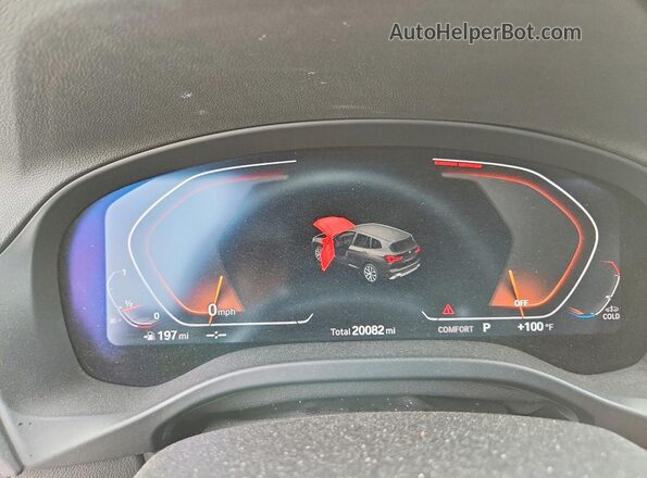 5UX53DP00R9U69414 2024 BMW X3 Black Սարքավորումների վահանակի տեսք