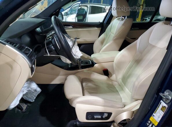 5UX53DP01N9J63154 2022 BMW X3 Blue Սալոնի դիմացի տեսք