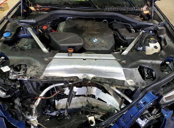 5UX53DP01N9J63154 2022 BMW X3 Blue Շարժիչի բաժամունքի տեսք