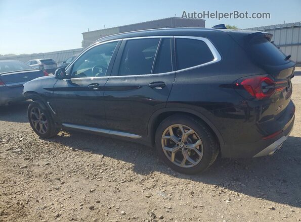 5UX53DP01R9U37698 2024 BMW X3 Black Задня ліва чверть