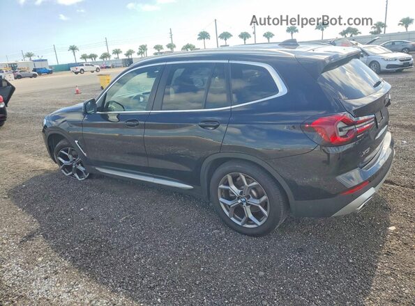 5UX53DP01R9V10889 2024 BMW X3 Black Trasero izquierdo