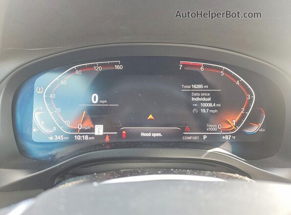 5UX53DP01R9V10889 2024 BMW X3 Black Vista del cuadro de instrumentos