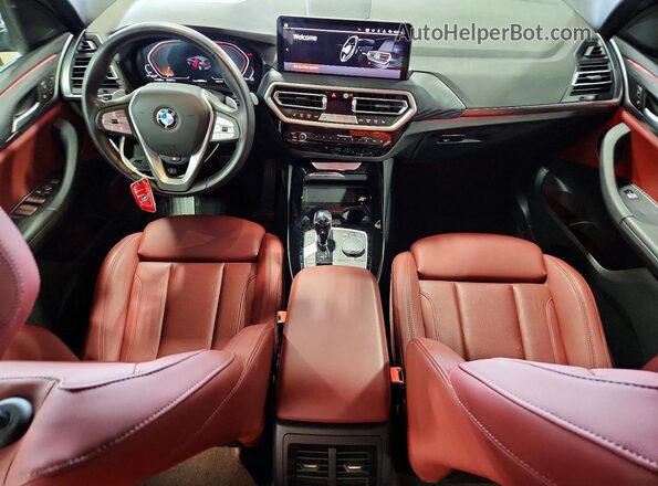 5UX53DP03N9K73381 2022 BMW X3 Black Вид панелі приладів
