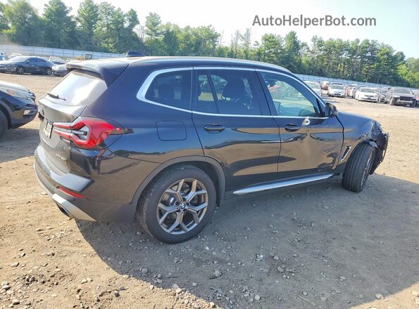 5UX53DP03N9L40979 2022 BMW X3 Black Tył prawy