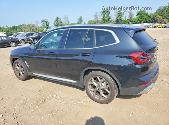 5UX53DP03N9L40979 2022 BMW X3 Black Tył lewy
