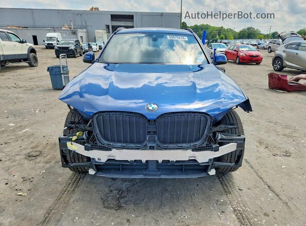 5UX53DP03N9M07225 2022 BMW X3 Blue წინა ხედი