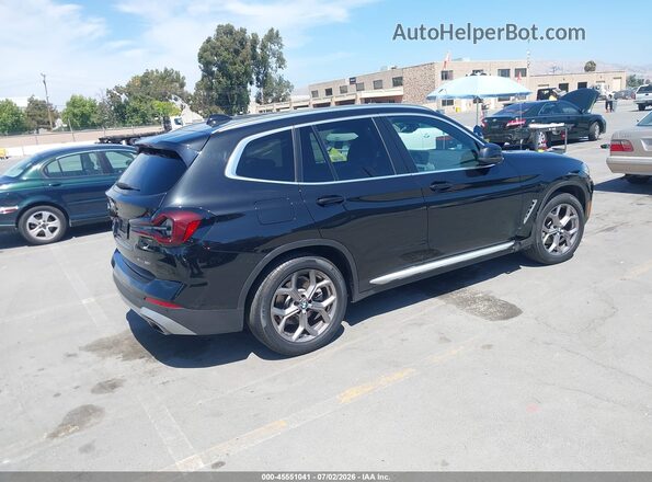 5UX53DP03N9M15325 2022 BMW X3 Black Trasero derecho