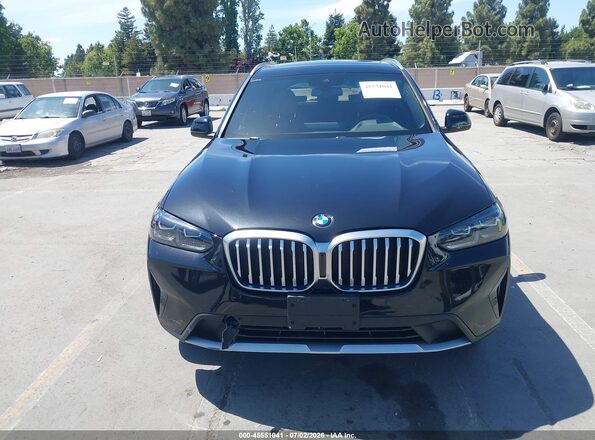 5UX53DP03N9M15325 2022 BMW X3 Black Vista del cuadro de instrumentos