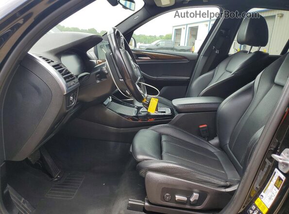 5UX53DP03P9R45569 2023 BMW X3 Black Front interior view