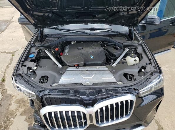 5UX53DP03P9R45569 2023 BMW X3 Black Engine compartment view