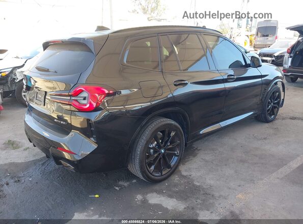 5UX53DP03P9R87904 2023 BMW X3 Black უკანა მარჯვენა
