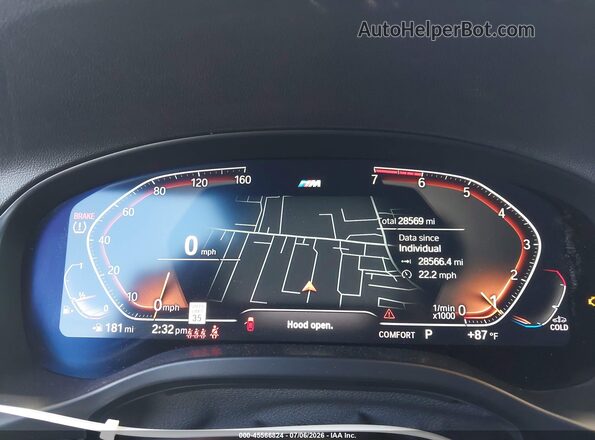5UX53DP03P9R87904 2023 BMW X3 Black უკანა სავარძლების ხედი
